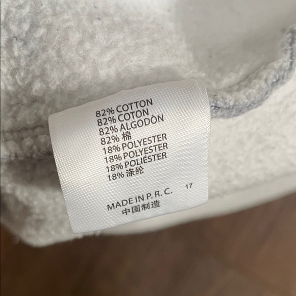 Brandy Melville Heather Gray Zip-Up Hoodie - Picture 4 of 5